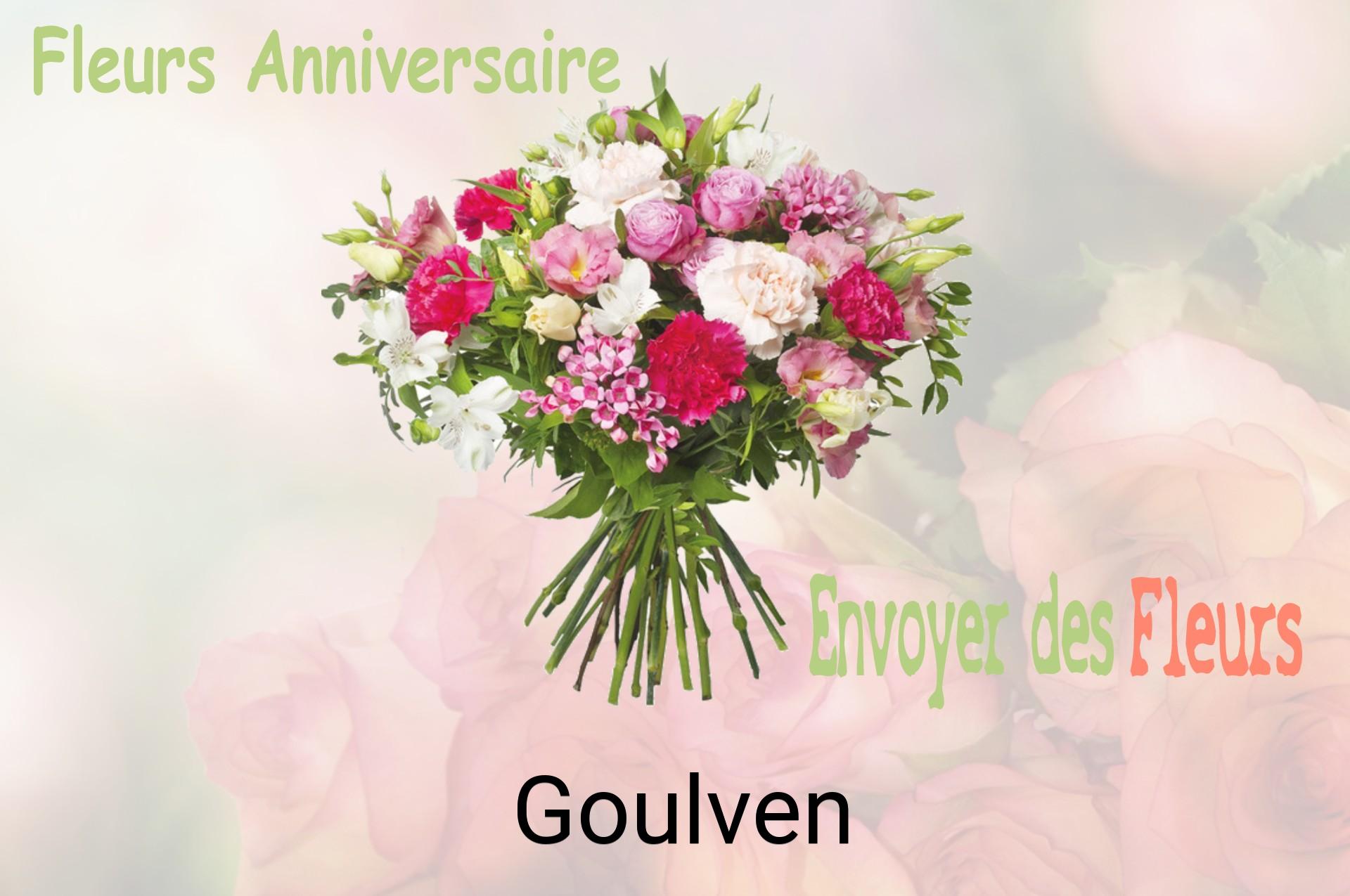 Bouquet de fleurs d’anniversaire livré à Goulven