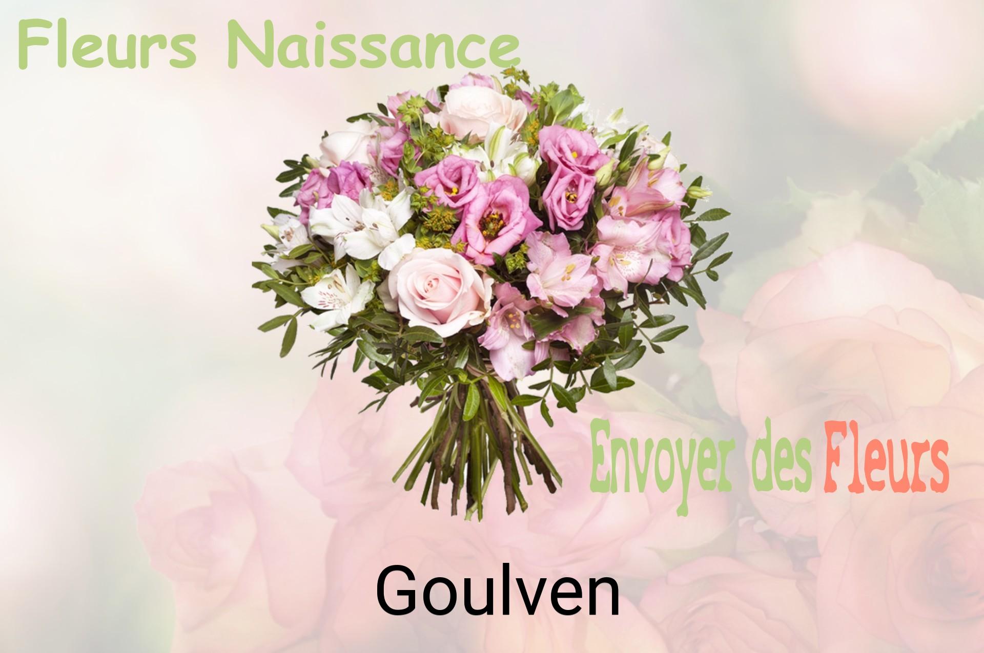 Bouquet de fleurs de naissance livré à Goulven
